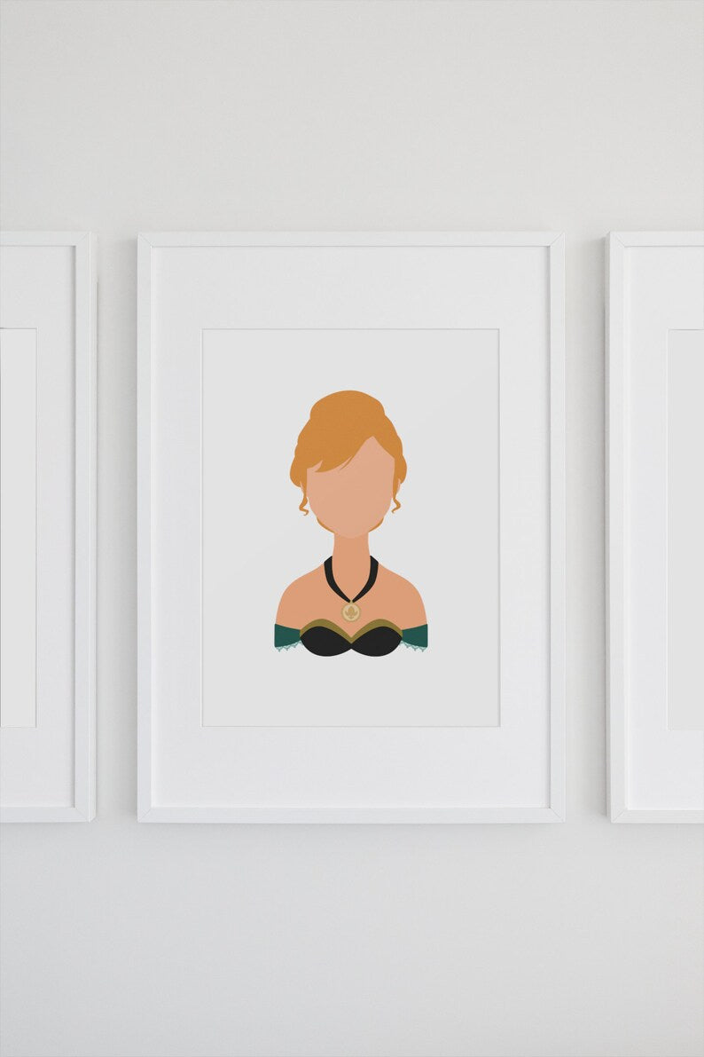 Anna - Frozen Poster Minimalista