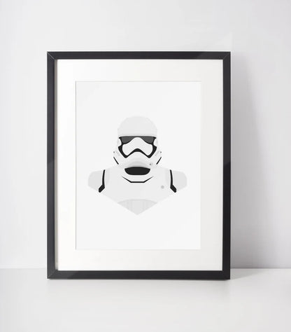 First Order Stormtrooper - Star Wars Poster Minimalista