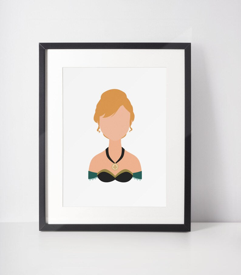 Anna - Frozen Poster Minimalista