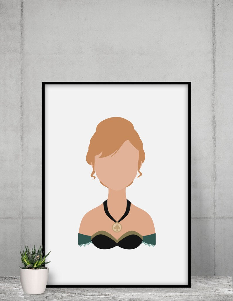 Anna - Frozen Poster Minimalista