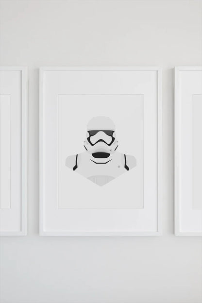 First Order Stormtrooper - Star Wars Poster Minimalista