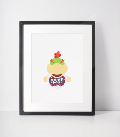 Bowser Jr - Mario Bros Poster Minimalista