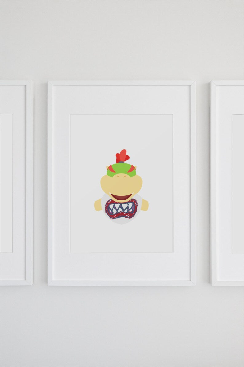 Bowser Jr - Mario Bros Poster Minimalista