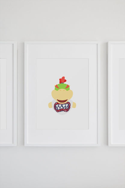 Bowser Jr - Mario Bros Poster Minimalista